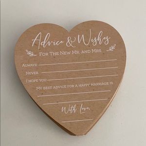 Advice & Wishes Cards for Wedding/Wedding Shower